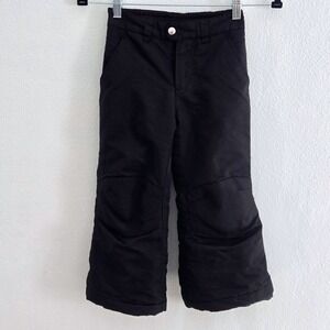 Faded Glory Kids Black Insulated Snow Pants Size‎ XS 4-5 Winter Ski Pants